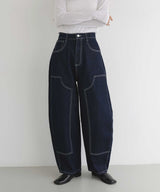【8月中旬予約商品】ダブルニーカーブデニムパンツ