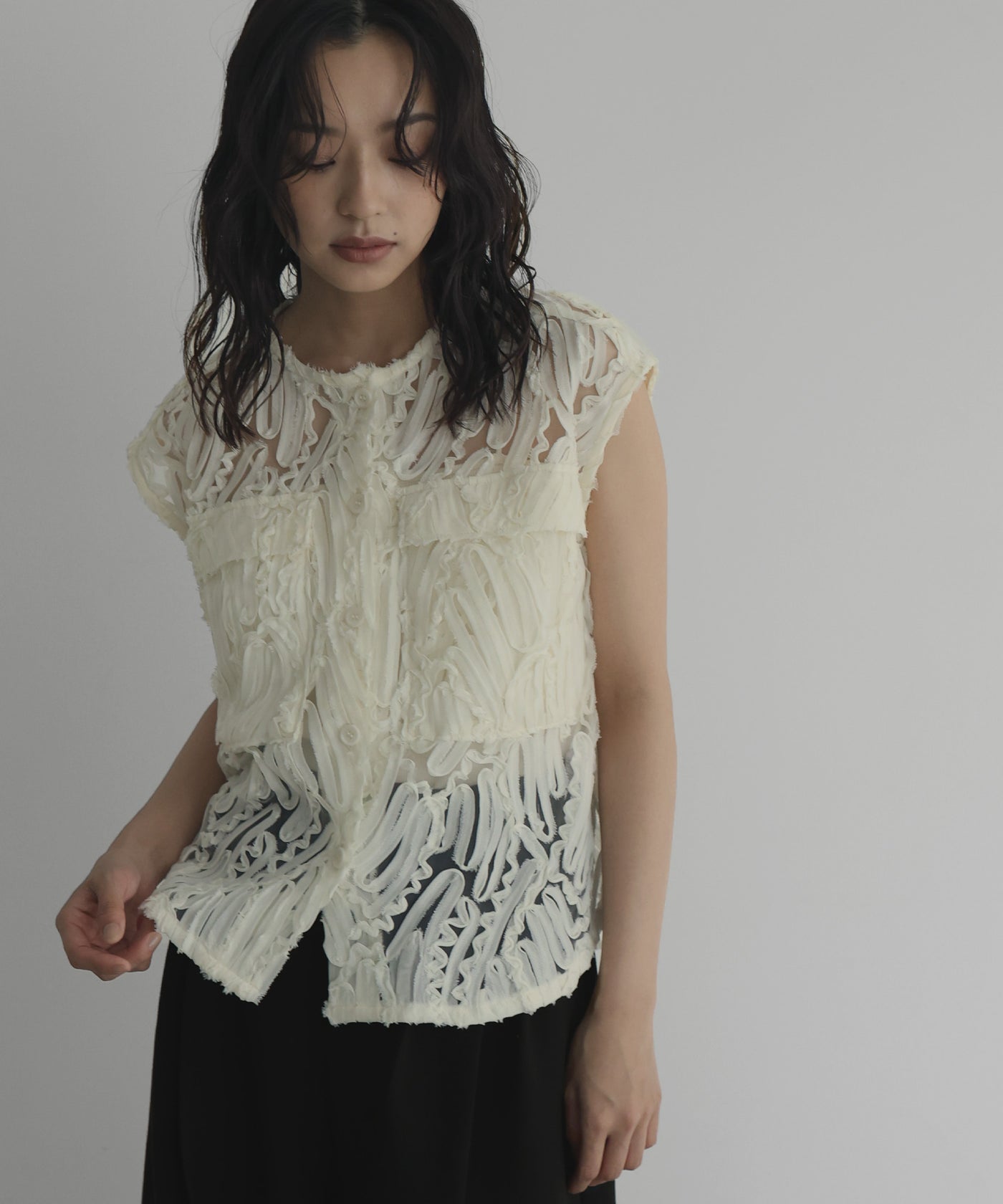 刺繍レース シアーベスト – hellam
