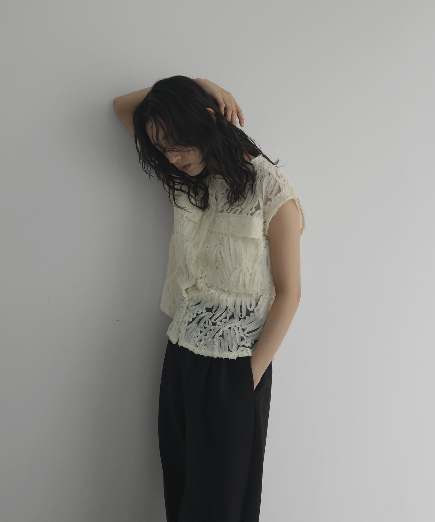 Thames ベスト　L 天竺刺繍ニットベスト （ベスト）｜PAPAS / パパス ファッション