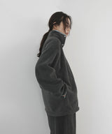 【10月中旬予約商品】フリースハーフボタントップス