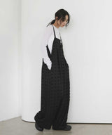TRツイルアシメデザインサロペット