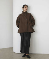 カルゼスタンドカラーケープコート