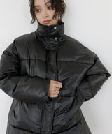 【11月上旬予約商品】チェックカラーチュニック中綿ジャケット