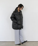 【11月上旬予約商品】チェックカラーチュニック中綿ジャケット