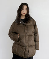 【11月上旬予約商品】チェックカラーチュニック中綿ジャケット