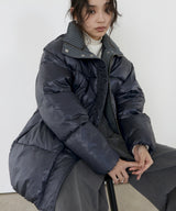 【11月上旬予約商品】チェックカラーチュニック中綿ジャケット