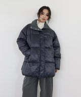 【11月上旬予約商品】チェックカラーチュニック中綿ジャケット