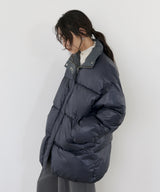 【11月上旬予約商品】チェックカラーチュニック中綿ジャケット