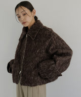 シャギーショートジップブルゾン