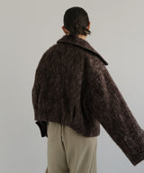 シャギーショートジップブルゾン