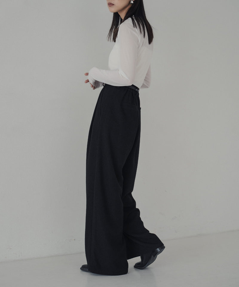 起毛 ネップタックパンツ