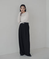 起毛 ネップタックパンツ