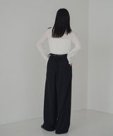 起毛 ネップタックパンツ