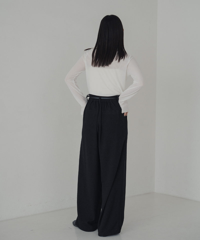 起毛 ネップタックパンツ