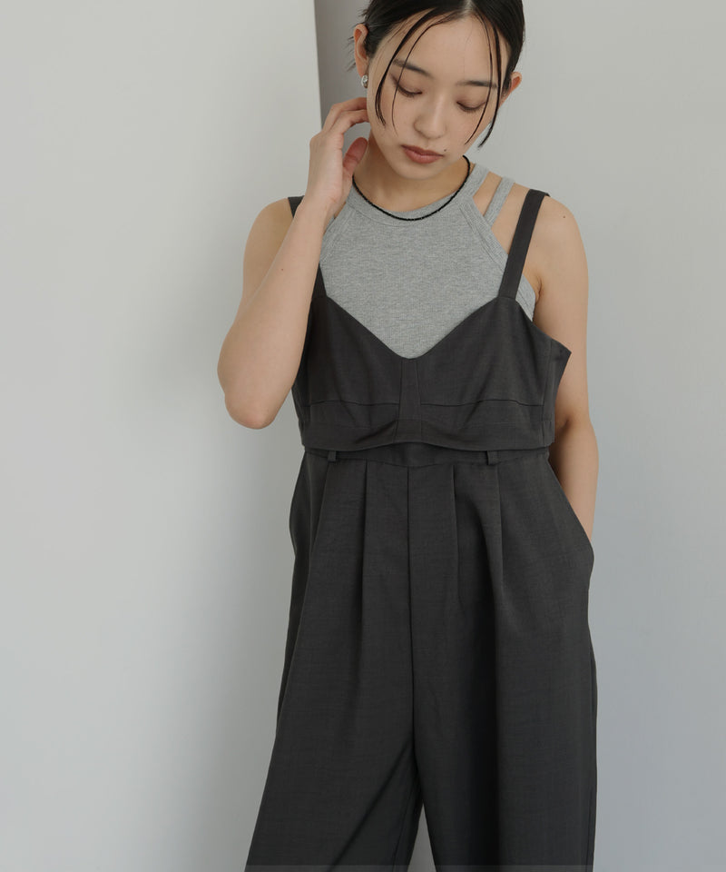 2wayビスチェキャミサロペット