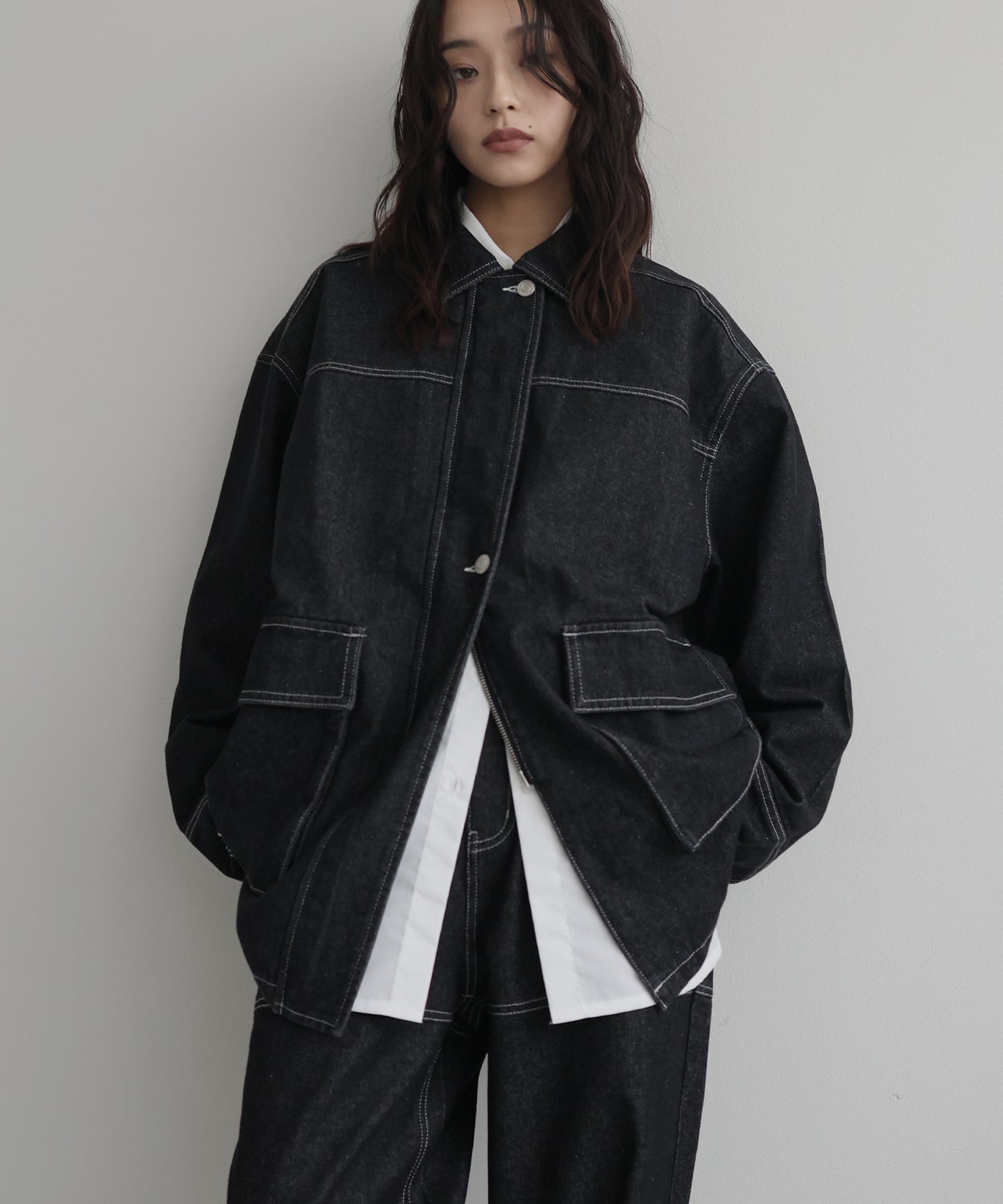 デニムミドルカバーオール – hellam