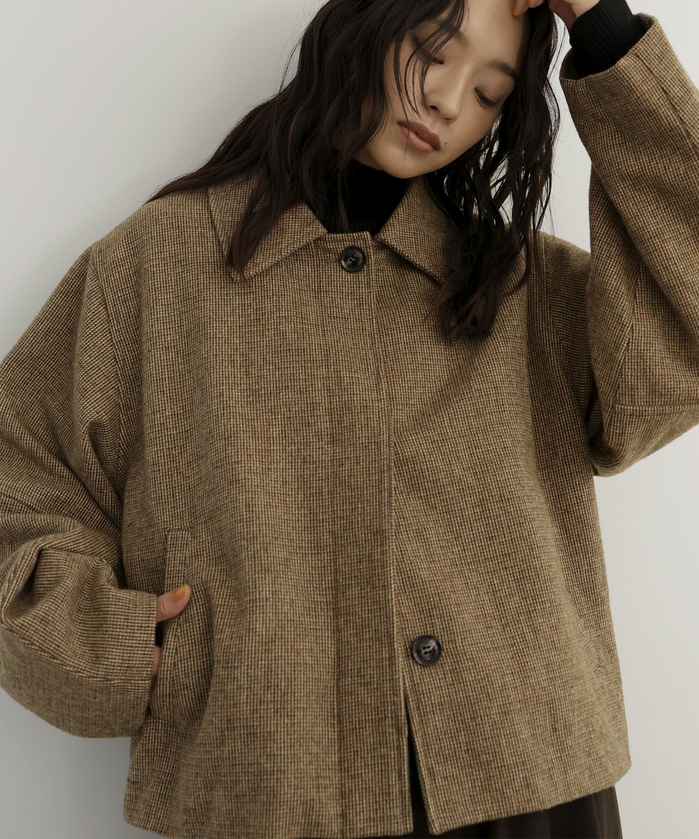 チェックショートジャケット – hellam