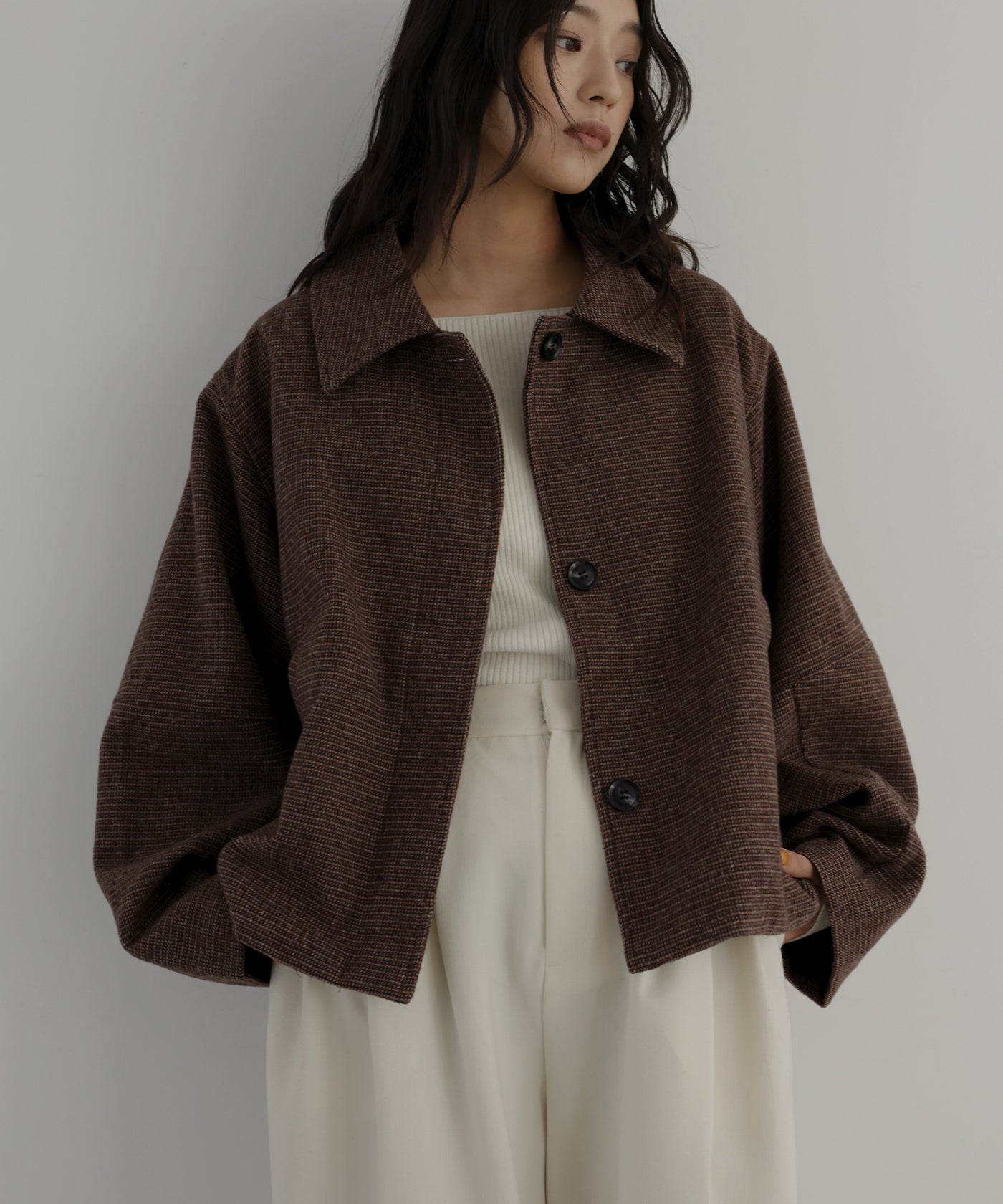 チェックショートジャケット – hellam