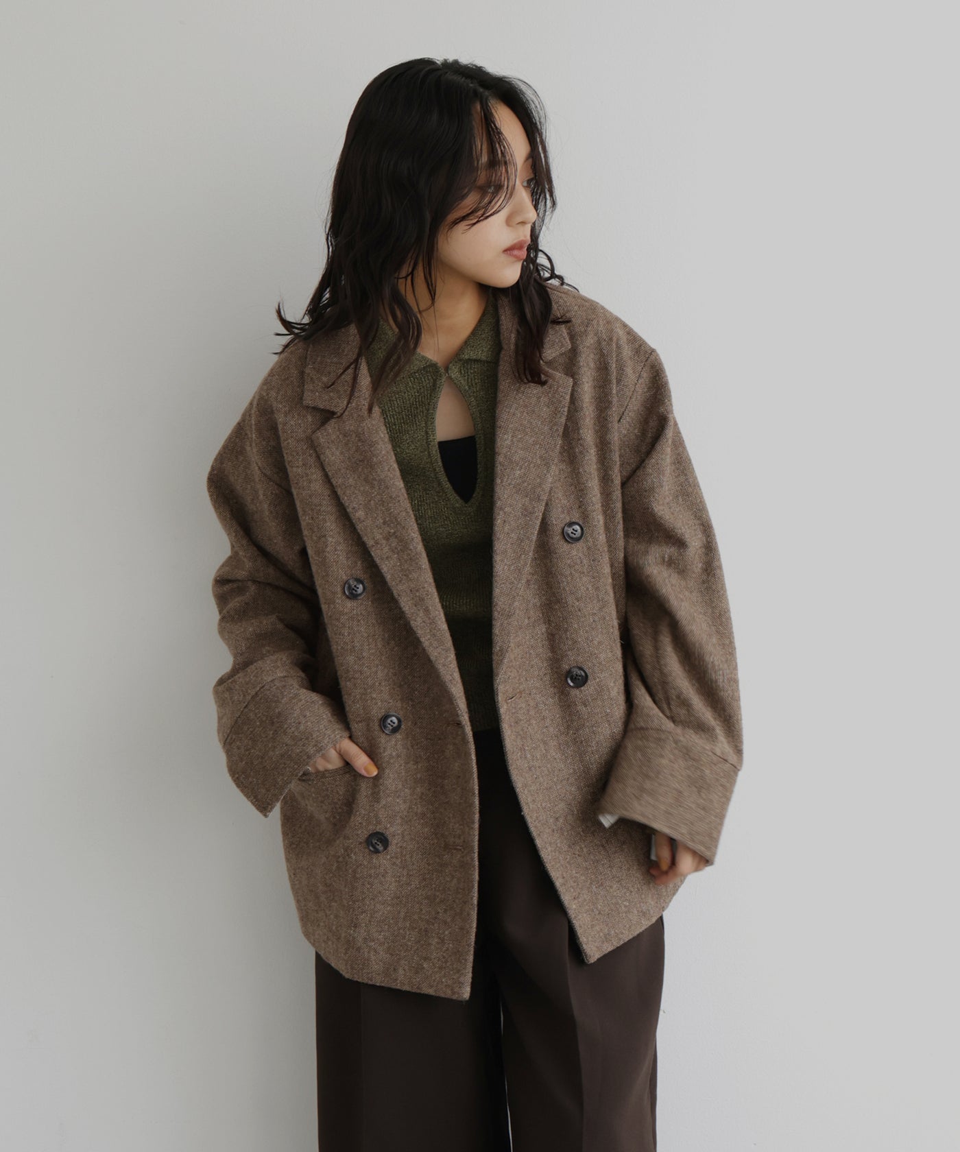 GALLARDAGALANTE MOONツイードオーバージャケット 美品