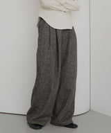 ツイードタックパンツ