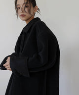 ムートンボアリバーシブルコート