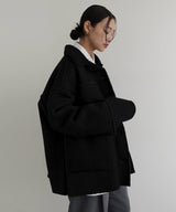 ムートンボアリバーシブルコート