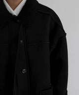 ムートンボアリバーシブルコート