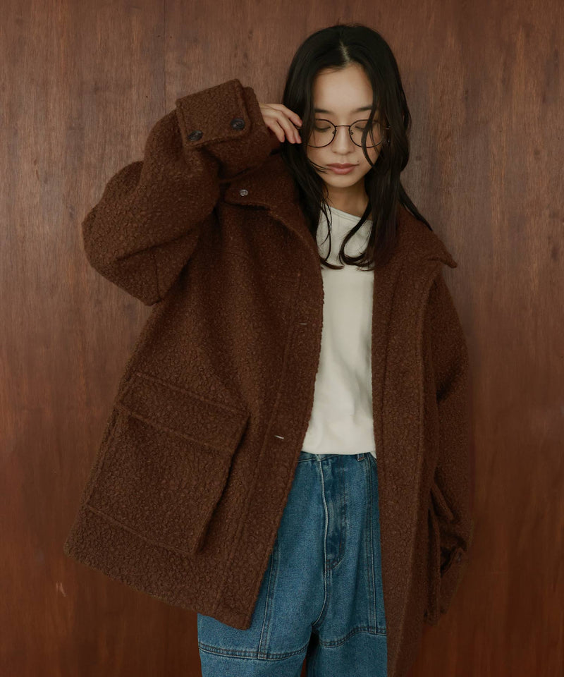 ブークレスタンドカラーコート