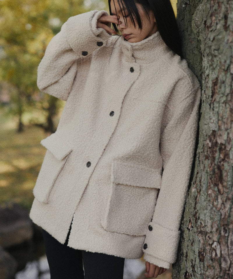 ブークレスタンドカラーコート