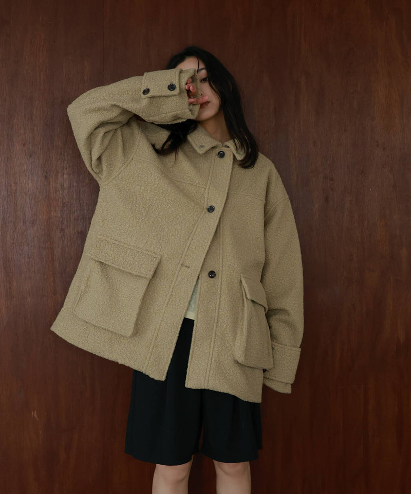 ブークレスタンドカラーコート