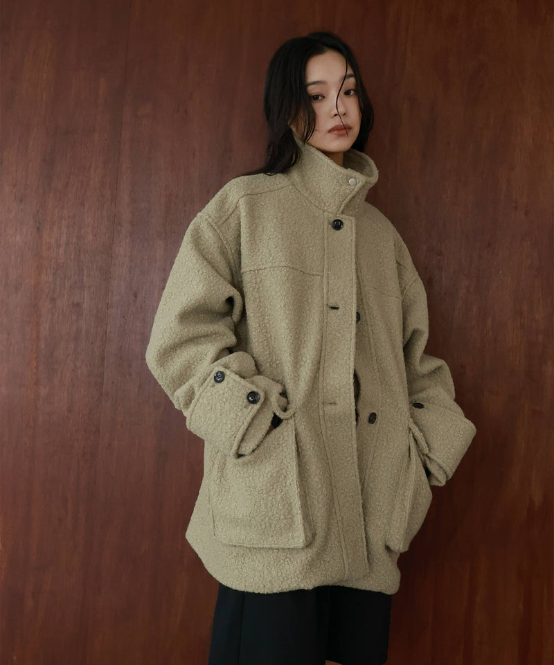 ブークレスタンドカラーコート