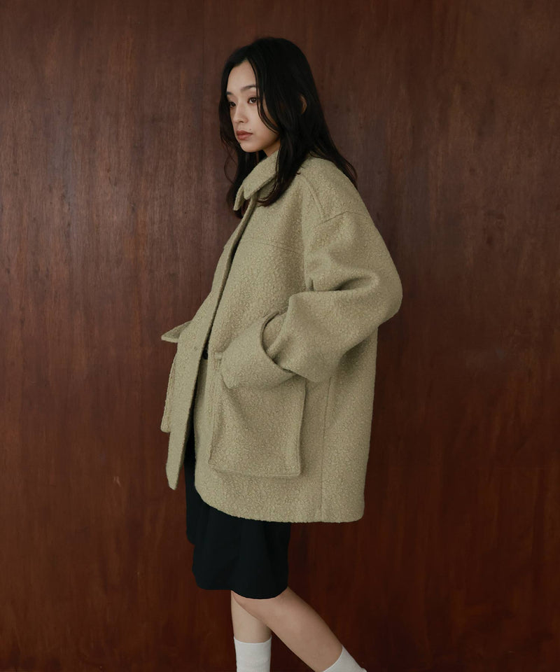 ブークレスタンドカラーコート