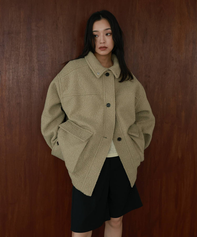 ブークレスタンドカラーコート