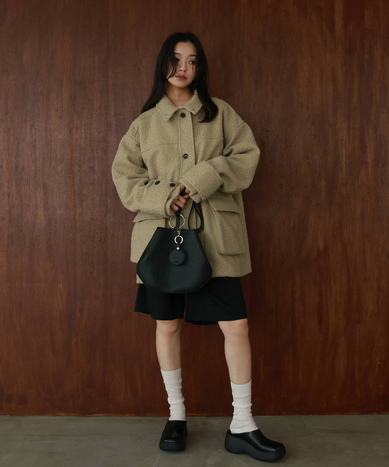 ブークレスタンドカラーコート