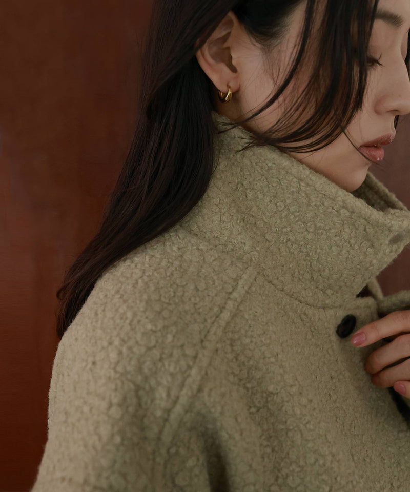 ブークレスタンドカラーコート