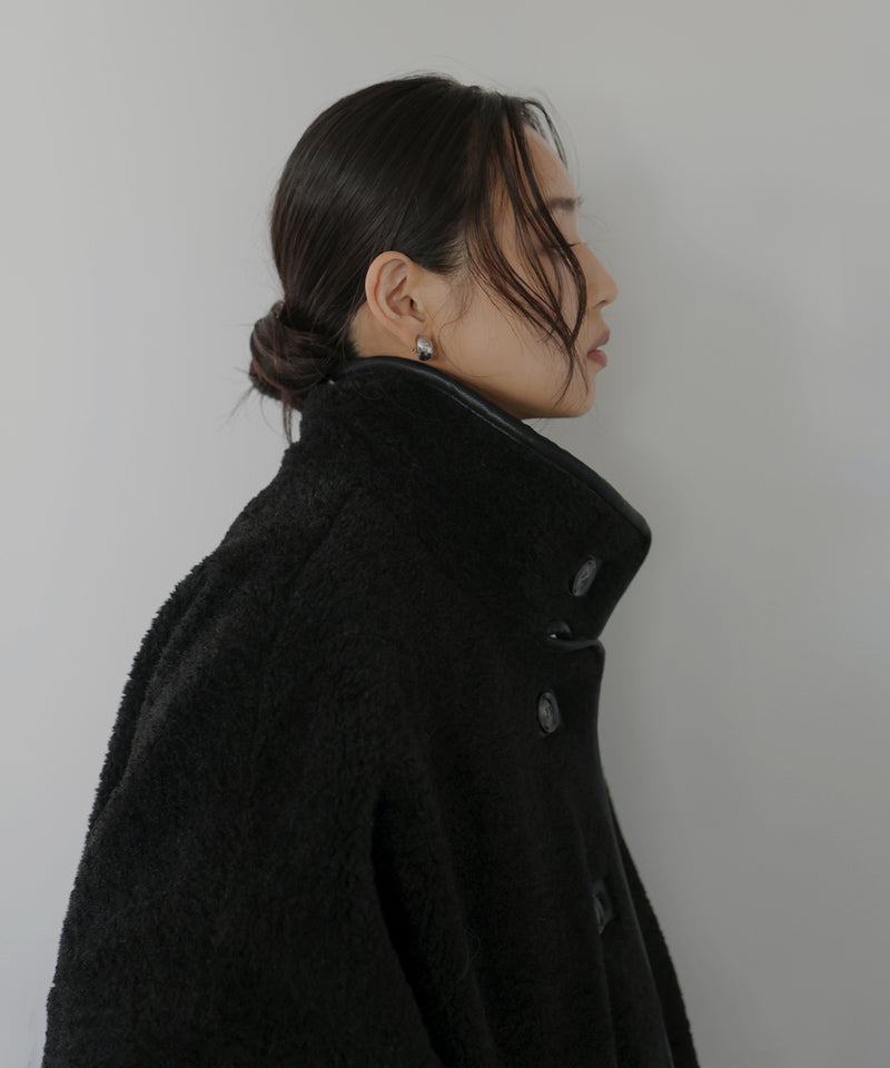 レザーパイピングボアジャケット