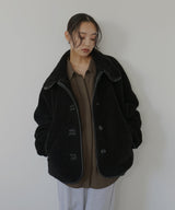 レザーパイピングボアジャケット