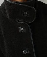 レザーパイピングボアジャケット