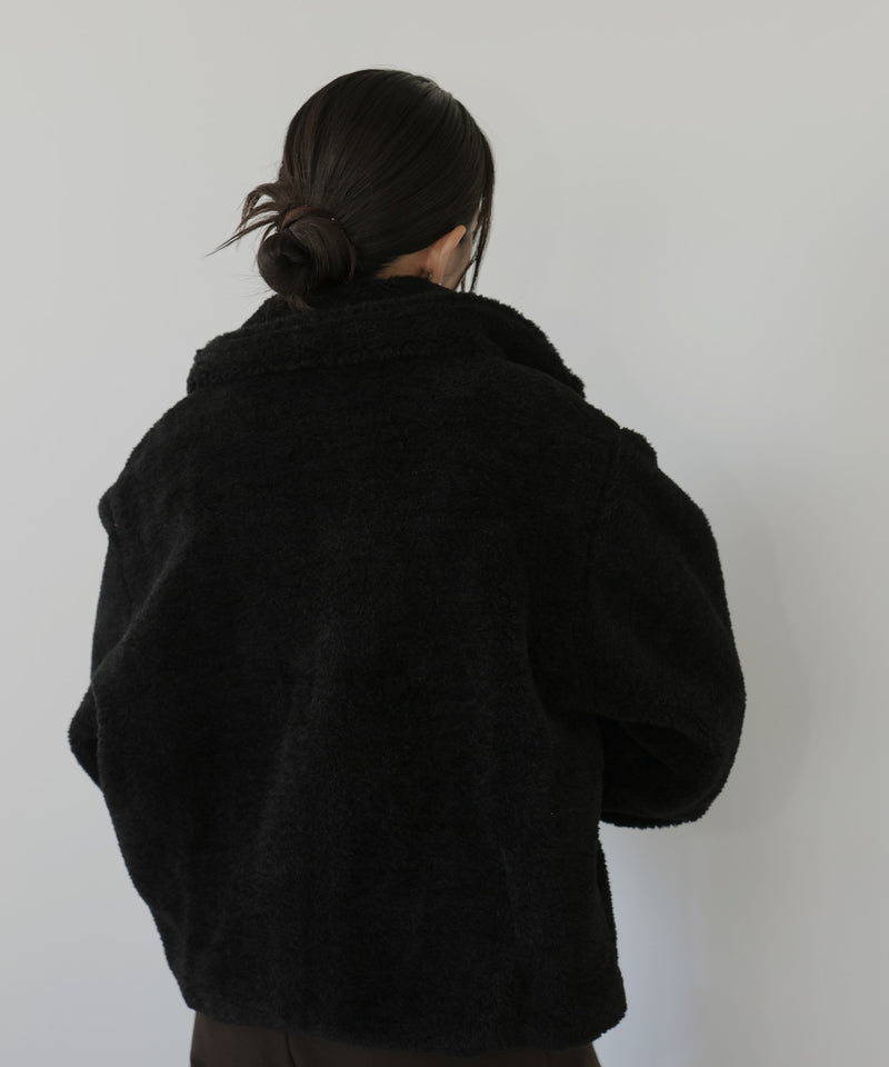 ボアコクーンスリーブジャケット