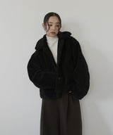 ボアコクーンスリーブジャケット