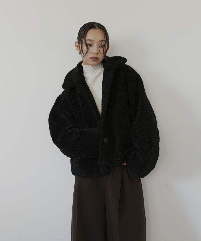 ボアコクーンスリーブジャケット