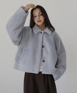 ボアコクーンスリーブジャケット