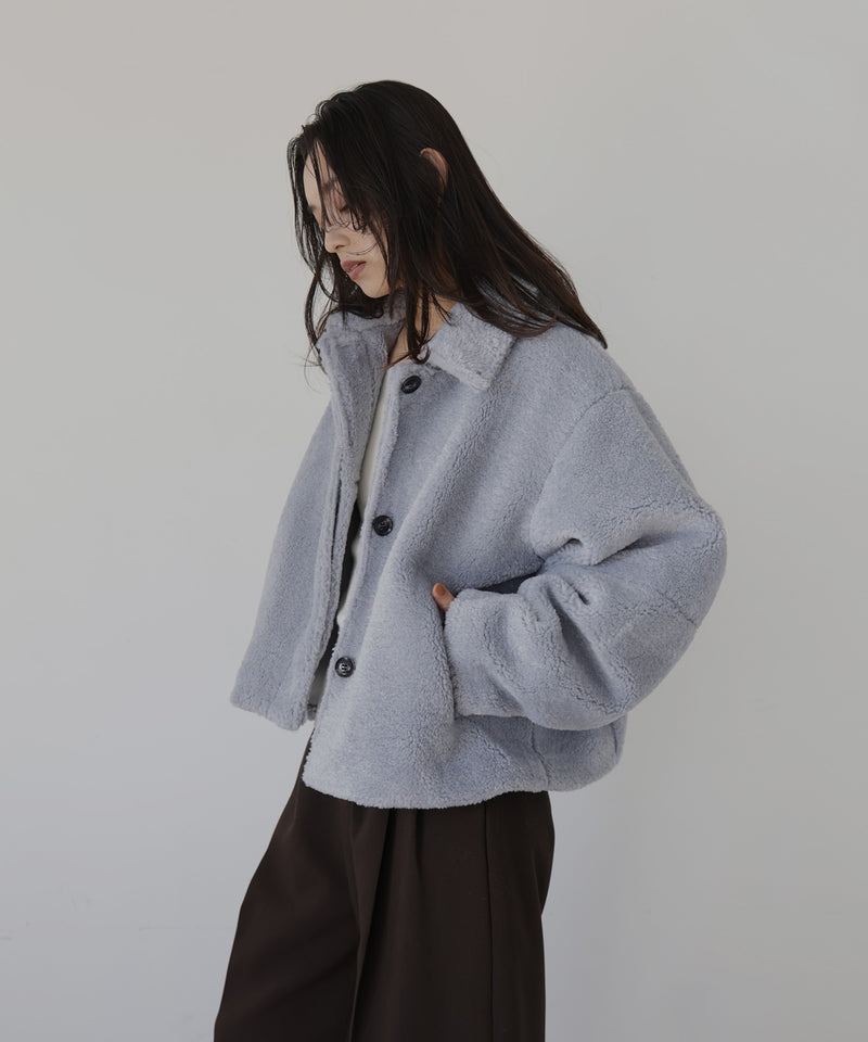 ボアコクーンスリーブジャケット