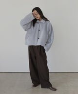 ボアコクーンスリーブジャケット