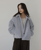 ボアコクーンスリーブジャケット