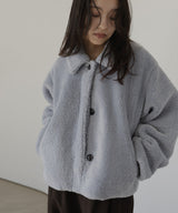 ボアコクーンスリーブジャケット