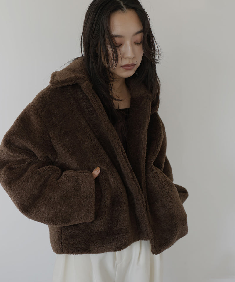 ボアコクーンスリーブジャケット