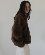 ボアコクーンスリーブジャケット