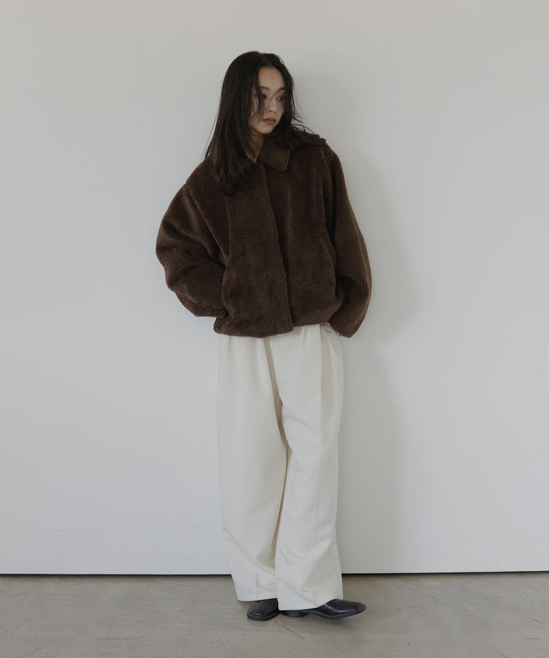 ボアコクーンスリーブジャケット