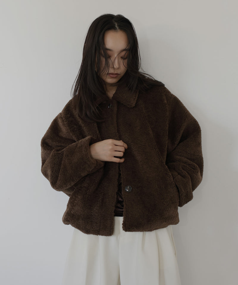 ボアコクーンスリーブジャケット